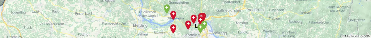 Kartenansicht für Apotheken-Notdienste in der Nähe von Gramastetten (Urfahr-Umgebung, Oberösterreich)